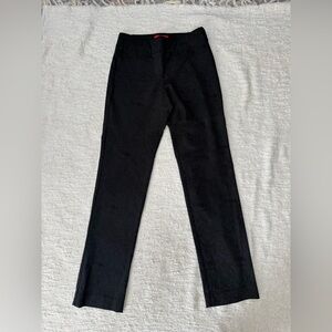 Black Straight-Leg Pants